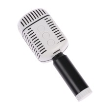 Portable karaoke microphone, 5 watts, 1200 mAh, white-black