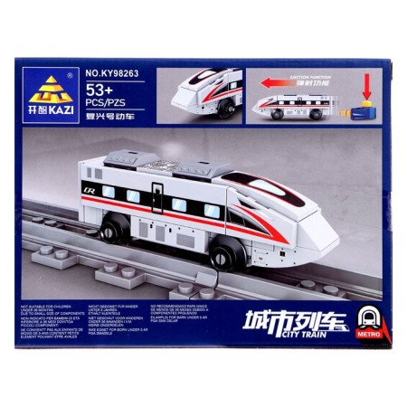Designer "railway. High -speed train ", with launch, 53 parts-4
