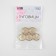 A set of buttons, 4 punctures, d = 18 mm, 5 pcs, milk/gold color