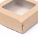 Folding box, with a window, craft, 11.5 × 11.5 × 4 cm