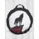 Pillow Siddle "Wolf and Moon", decorative, d = 52 cm