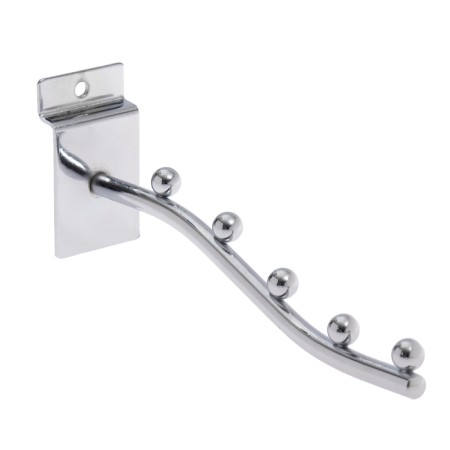 Crohgstein for economy panels, curved, 5 balls, d = 9mm, l = 19.5 cm, chromium color-1