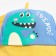 Ketka Children's Minaku "Dinosaurus", Rr. 46-50, col. blue
