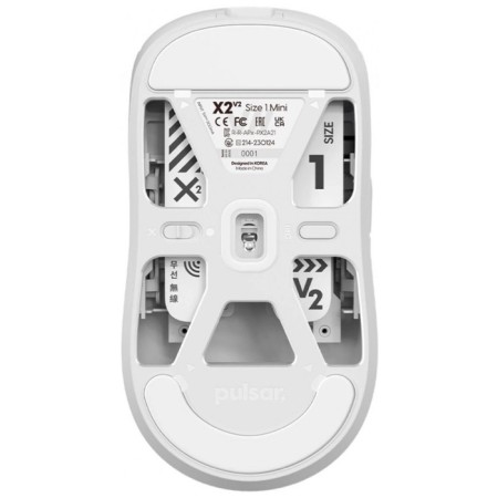 Game mouse Pulsar X2 V2 Wireless Size 1 White-1
