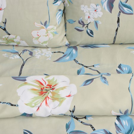 Bed linen 1.5sp saings and I Flower, 143x215cm, 145x214cm, 50x70cm-1pc, microfiber, 60g/m2-3