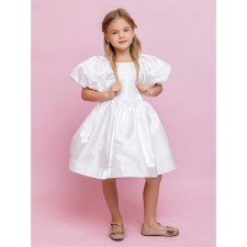 Dress for girls, height 116 cm, white color