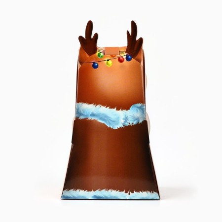 Folding box with the Olennyok window, 9 x 16.6 x 6 cm, New Year-3