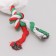 Soft toy for dogs "Snowman with a rope" with a squeak, 39 x 13 cm
