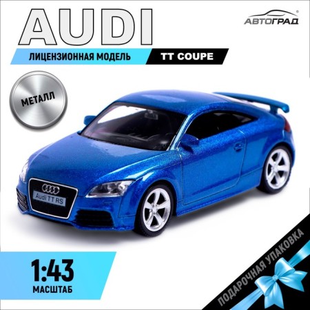 Metal machine Audi TT Coupe, 1:43, blue color