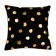Decorative Ethel Pillow "Black Polka", 40x40 cm, velor, 100% p/e