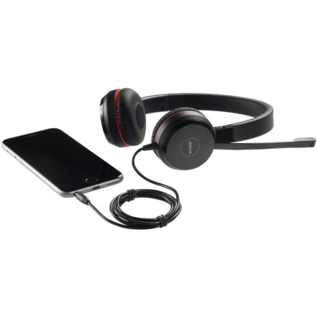 Headphones with a microphone Jabra Evolve 30 II MS Black 1.2M Faling USB headband (5399-823-309 10046-4