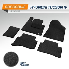Rugs in Autoflex Salon, Hyundai Tucson IV 2021-B., Textile, Graphite, 5 parts, with fasteners, 5230303