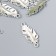 Connector for creativity Metal 2 Ears "Peryshok" silver G176B527 3.5x1.4 cm