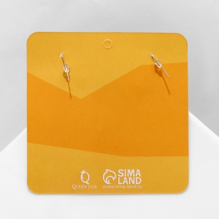 Acryl Earrings "Fire", pink color in silver-2
