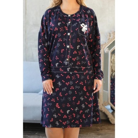 Women's dress, size 58, blue color, purple-13
