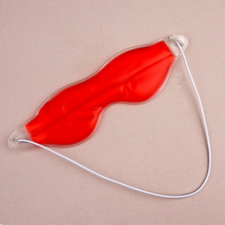 Гелевая маска для области вокруг глаз, 18,5 × 5 см, цвет розовый-2