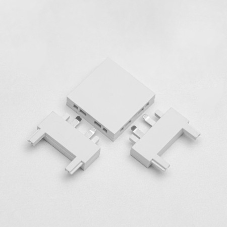 Connector ultra-shaped G-shaped white 3.6x3.6x0.6 cm-1