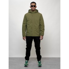 Male spring jacket, size 48, green color