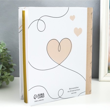 Photo album magnetic 20 sheets "Mom and baby" 29x24x2 cm-1