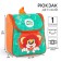 Children's backpack on a zipper from above, textiles, 20 cm x 11 cm x 26 cm, "lion and turtle", Soyuzmultfilm