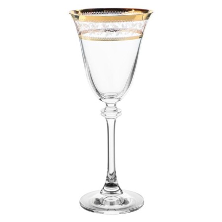 A set of glasses for the white wine asio, the Panto Gold decor, 185 ml X 6 pcs.