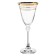 A set of glasses for the white wine asio, the Panto Gold decor, 185 ml X 6 pcs.