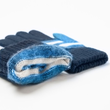 Baby gloves, color dark blue size 18-2