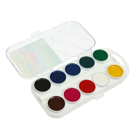 Watercolor 20 colors "Gamma" "Bee", honey, without brush, plastic-1