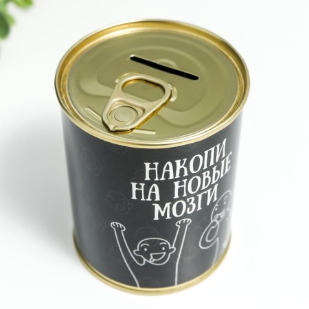 Pigging bank Metal "Stoppa for new brains"-5