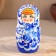 Doll "gzhel", blue dress, 5 puppet, 18 cm