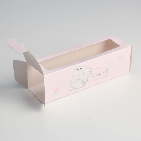 Box for Makarun, confectionery packaging "Sweet Surprise", 5.5 x 18 x 5.5 cm-1