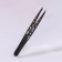 Pinzet "Geometry", beveled, pointed, 9.5 cm, black color