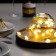 Garland “thread” 2 m with nozzles “ghost”, IP20, silver thread, 20 LED, glow warm white, 2 modes, AAX2