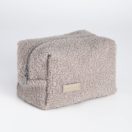 Women's road cosmetic bag with a Textura lining, gray color-2
