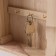 Klyuchnitsa for painting wood 6 hooks with glass "Key" 16x4.5x26 cm