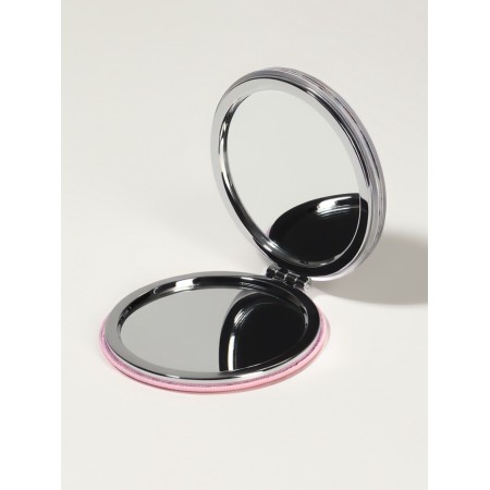 Folding mirror "flowers", d = 7.2 cm, with an increase, white/purple color-2