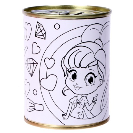 Set for creativity. Pig a piggy bank Coloring "I am smoking for cosmetics"-1