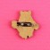 Wooden icon “Run away from me”, 2.7 x 3 cm