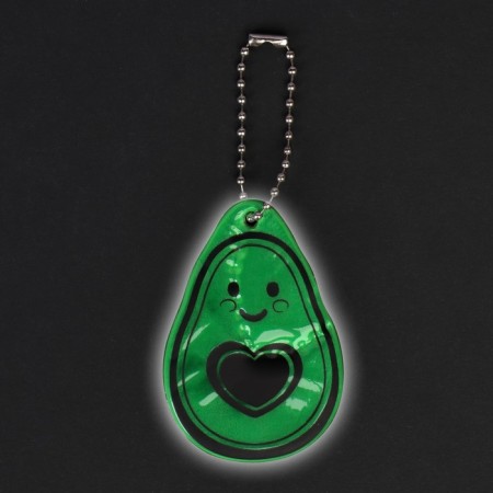 Avocado reflective element, bilateral, 4.1 × 6 cm, green color-3