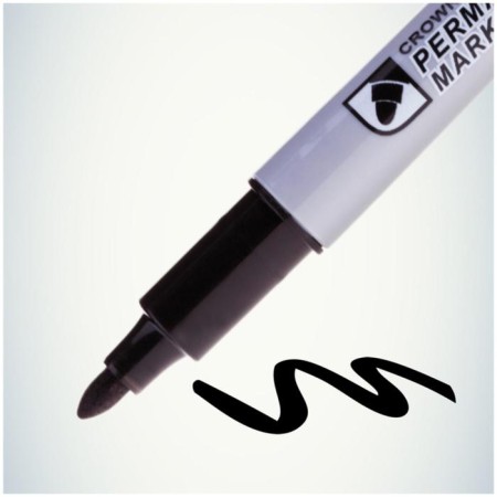 Permanent marker 2.0 mm, Crown Multi Marker Slim, bullet, black-4