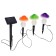 Garden lamp on the solar battery "Mushrooms", 21 cm, 3 LED, glow warm white
