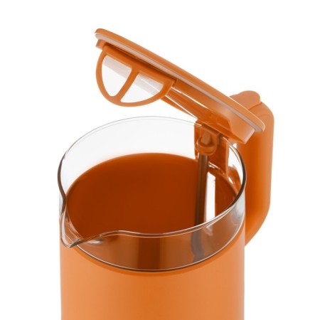 Electric kettle KitFort KT-6124-4, plastic glass, 1.2 l, 2200 watts, orange-1