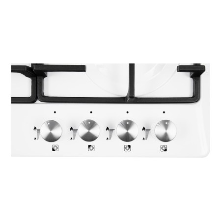 Hon surface Nordfrost HS 6043 W, gas, 4 burners, white-4