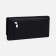 Women's wallet on magnets, black color