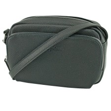 Women's bag B2826-00140, Black color, genuine leather, 20x7x14 cm