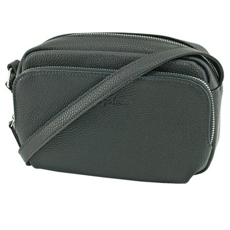 Women's bag B2826-00140, Black color, genuine leather, 20x7x14 cm