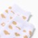 Tainted women's socks, white color/leopard, district 23-24