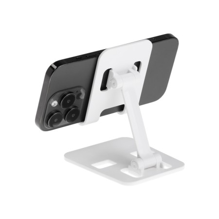 Luazon phone stand, folding, adjustable, rubber inserts, white-5
