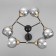 ATOM chandelier 6x60W Central: E27 Color: Black