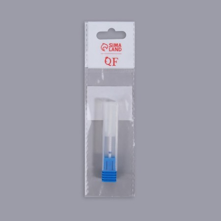 Ceramic milling cutter for a “thin” manicure, medium cut, 2.3 × 14 mm, in a plastic case, white color-4
